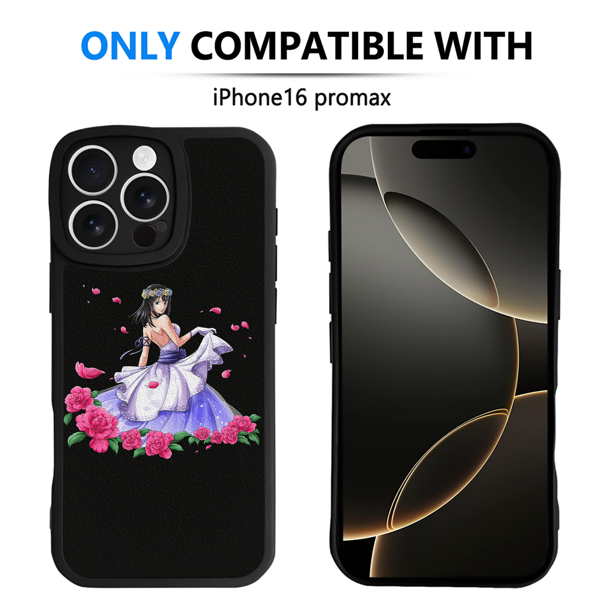 （画像用） ワンピース ニコ・ロビン ONE PIECE Nico Robin 【iPhone 16シリーズ対応】シリコンスマホケース（レザー調） 材質：シリコン